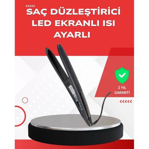 Profesyonel 2025 Saç Düzleştirici Isı Ayarlı Titanyum Seramik Plakalı A Kalite Orijinal
