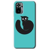 Potkal Hediye Fabrikası Xiaomi Redmi Note 10 Kılıf HD Desen Baskılı Arka Kapak - Cat Vector