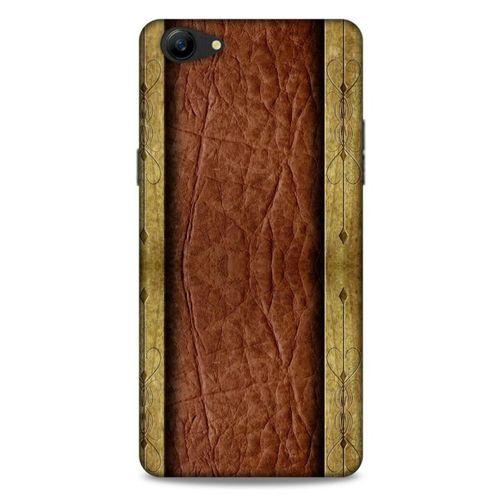 Oppo A79 Kılıf Patchwork (24) Darbe Emici Kılıf Kahve Sarı