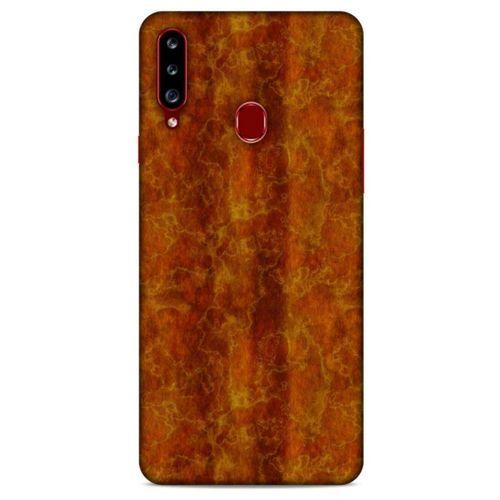 Mermer Desenli (38) Tema Neo Hybrid Kılıf Kehribar Samsung Galaxy A20s Kılıf