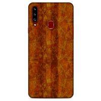 Mermer Desenli (38) Tema Neo Hybrid Kılıf Kehribar Samsung Galaxy A20s Kılıf