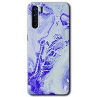 Oppo A91 Kılıf HD Baskılı Desen + Hayalet Cam Yandan Görünmez