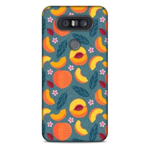 Frutix Şeftali 01 LG K41S - K51S Kılıf Desenli Silikon