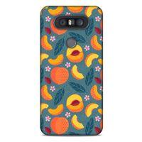 Frutix Şeftali 01 LG K41S - K51S Kılıf Desenli Silikon