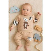 Gift For You Desenli 2'li % 100 Pamuk Erkek Bebek Takımı