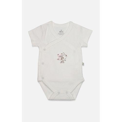 Bistyle Kruvaze Body Yarım Kol Love You Family 17144 Pudra