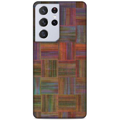 Lopard Samsung Galaxy S21 Ultra Uyumlu Kılıf Wood'X (48) Bumper Kılıf Desenli