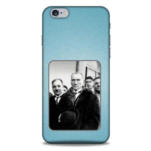 Apple Iphone 6 Plus Kılıf Atatürk (34) Slim Armor Kılıf Açık Mavi