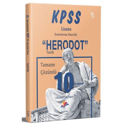 2022 KPSS Tarih HERODOT 10 Deneme Çözümlü - Celalettin Uray Dizgi Kitap Yayınları