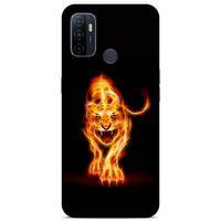 Lopard Huawei P40 Uyumlu Kılıf FireX (27) Tasarımlı Kılıf Ateşten Kaplan