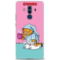 Huawei Mate 10 Pro Kılıf HD Baskılı Kılıf - Garfield + Tam Ekran Koruyucu