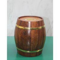 Pirinç Ahşap Fıçı Kumbara 1996