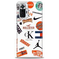 Xiaomi Redmi Note 10 Pro Kılıf HD Baskılı Kılıf - Stussy + Tam Ekran Koruyucu