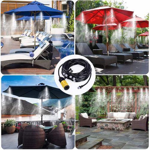 Veranda Sera Havuz Alanları Su Sisi Sistemi Dış Mekan Soğutma Kiti 10 Metre