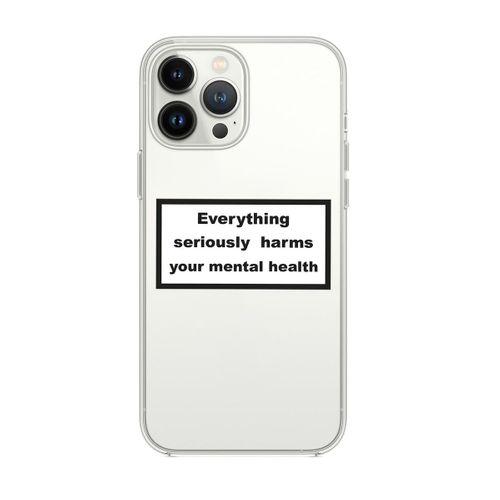 iPhone 14 Pro Max Uyumlu Everythink Desenli Şeffaf Silikonlu Telefon Kılıfı