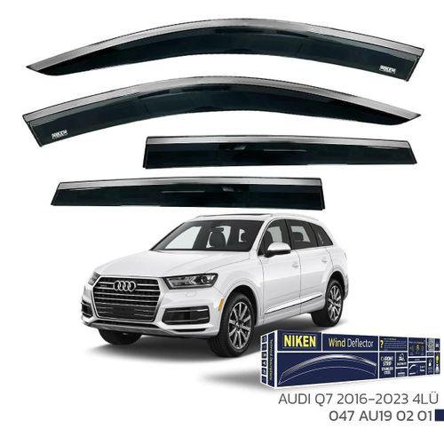 Audi Q7 2016-2023 - Kromlu Cam Rüzgarlığı 4Lü Parça