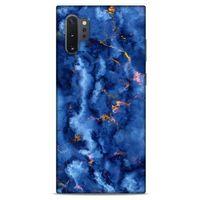 Samsung Galaxy Note 10 Plus Uyumlu Kılıf Mavi Delisi (7) Telefon Kılıfı Mermer