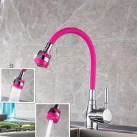 Oynar Başlıklı Tasarruflu Kubar Musluk Borusu ve Başlığı  Pembe