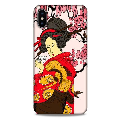 Apple iPhone XS Max Kılıf Japonya (10) Full Koruma Kılıfı Japon Geyşa