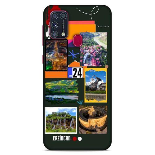 Lopard Samsung Galaxy M31 Uyumlu Kılıf Şehirli ※ (24) Erzincan Darbe Emici Kılıf