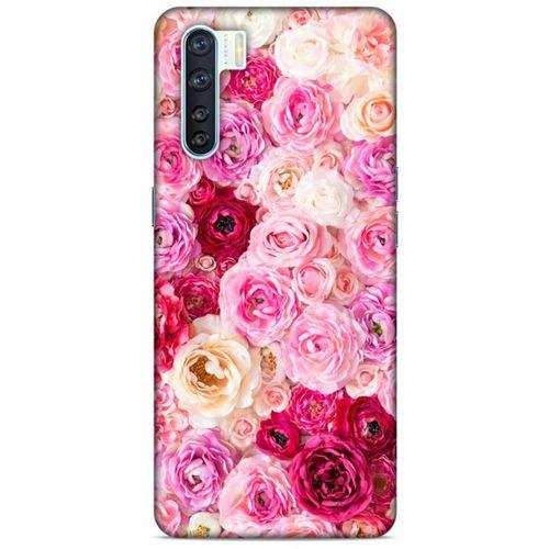 Lopard Oppo A91 Uyumlu Kılıf Bahar (47) Crystal Flex Kılıf Güller