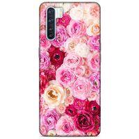 Lopard Oppo A91 Uyumlu Kılıf Bahar (47) Crystal Flex Kılıf Güller