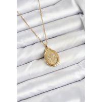 316L Çelik Zincir Gold Renk Kapaklı Açılabilir Model Kadın Kolye