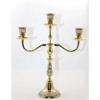 Pirinç Sedefli 3'lü Şamdan