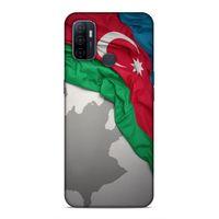 Huawei P40 Uyumlu Kılıf Azarbaijan (9) Kılıf Kumaş Bayrak