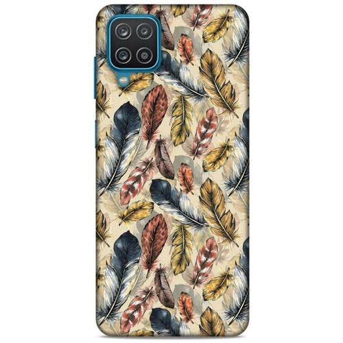 Lopard Samsung Galaxy A12 Uyumlu Kılıf Tüyler (29) Arka Koruma Kılıfı