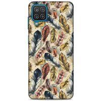 Lopard Samsung Galaxy A12 Uyumlu Kılıf Tüyler (29) Arka Koruma Kılıfı