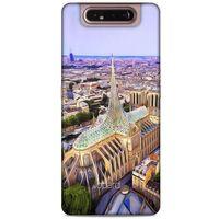 Samsung Galaxy A80 Kılıf Dünya Mimarisi (8) Baskılı Kılıf Notre Dome