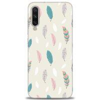 Xiaomi Mi A3 Kılıf HD Baskılı Kılıf - Tüyler + Tam Ekran Koruyucu