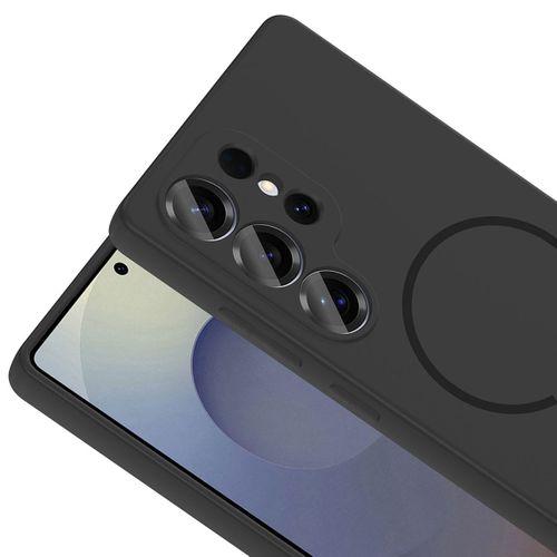 Galaxy S24 Ultra Kılıf M-safe Şarj Özellikli Zore Meta Kapak