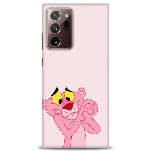 Samsung Galaxy Note 20 Ultra Kılıf HD Baskılı Kılıf - Pembe Panter + Tam Ekran Koruyucu
