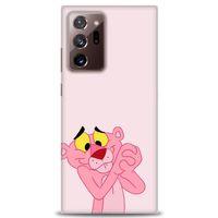 Samsung Galaxy Note 20 Ultra Kılıf HD Baskılı Kılıf - Pembe Panter + Tam Ekran Koruyucu