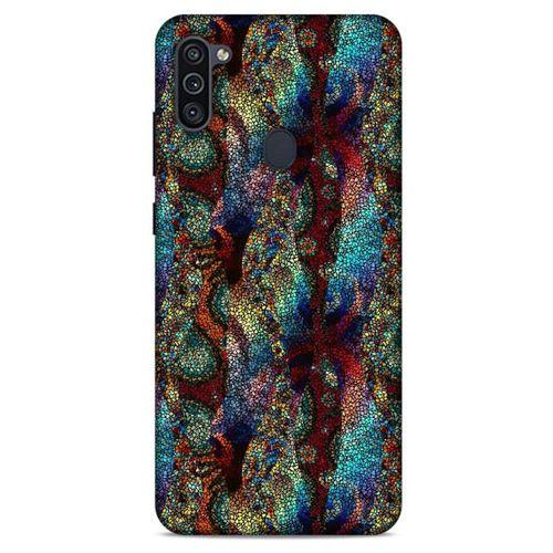 Samsung Galaxy M11 Kılıf Baskılı Özel Seri Taşlı (43) Thin Fit Kılıf