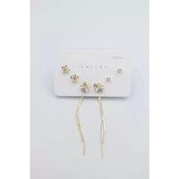 Çoklu Set Küpe - Altın