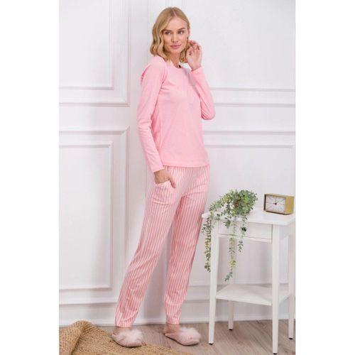 Pierre Cardin 8766-s Kadın Uzun Kol Pijama Takımı
