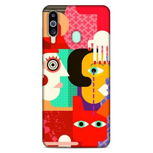 Lopard Samsung Galaxy M40 Uyumlu Kılıf Soyut Sanat (15) Baskılı Antişok Kılıf