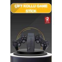 Game Stick El Atarisi 2.4g Kablosuz Çift Kol Oyunlar 4k Game Stick 3500 Oyunlu Atari Uyumlu
