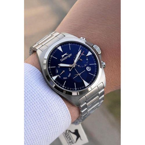 Slazenger İtalyan Tasarım Bileklik Hediyeli 2 Yıl Garantili 10 Atm Çelik Erkek Kol Saat ESL.2527.03