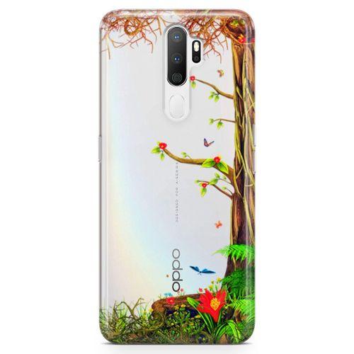 Oppo A9 2020 Kılıf Paranormal Bahar Arka Kapak Koruma Desenli Full Koruyucu