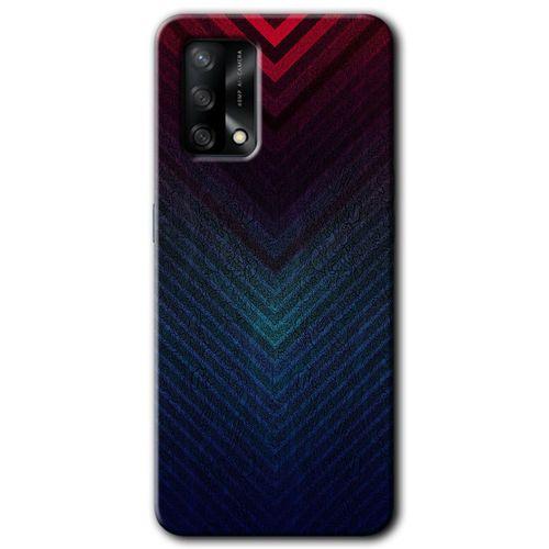 MRCİLETİSİM Oppo A74 Kılıf HD Desen Baskılı Arka Kapak + Temperli Cam - Abstract 4