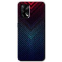 MRCİLETİSİM Oppo A74 Kılıf HD Desen Baskılı Arka Kapak + Temperli Cam - Abstract 4