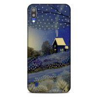 Samsung Galaxy M10 Kılıf Snowix (42) Rugged Armor Kılıf Gold Lacivert