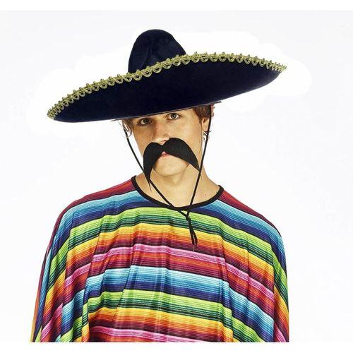 Sombrero Meksika Şapkası Altın Şeritli Yetişkin Boy