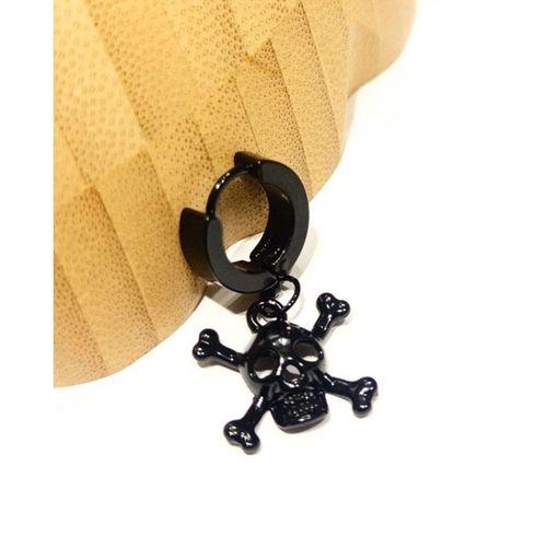 Monalisa Home Çelik Siyah Figürlü Unisex Küpe