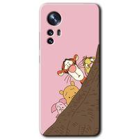 Xiaomi Mi 12 Kılıf HD Desen Baskılı Arka Kapak + Temperli Cam - Winnie the Pooh