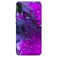 Samsung Galaxy M11 Uyumlu Kılıf Mor Delisi (34) Slim Armor Kılıf Damlacık